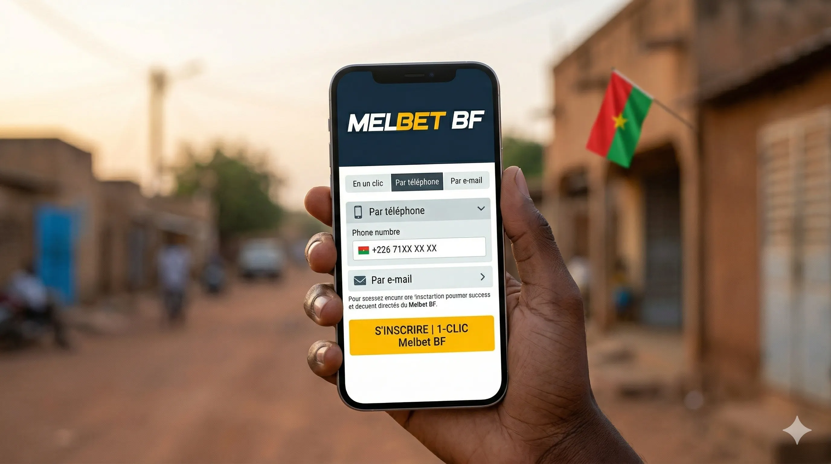 Melbet Burkina Faso Insription